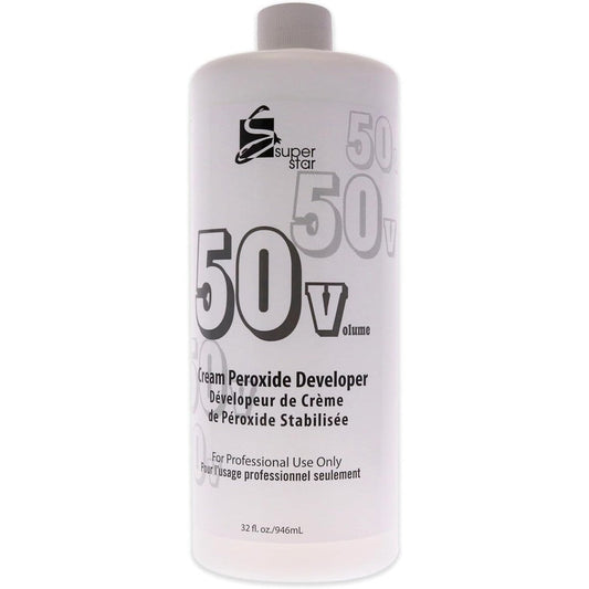 Superstar 50 Volume Cream Peroxide Developer front view bottle