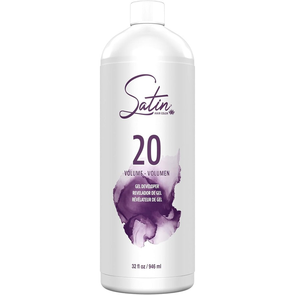 Satin Ultra Vivid Fashion Colors Oxide Developer 20 Volume 32 Fluid Ounces Professional Salon Grade Cream Developer For Hair Color - Image 1