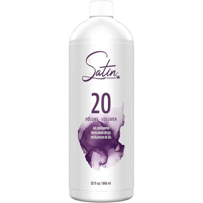 Satin Ultra Vivid Fashion Colors Oxide Developer 20 Volume 32 Fluid Ounces Professional Salon Grade Cream Developer For Hair Color - Image 1