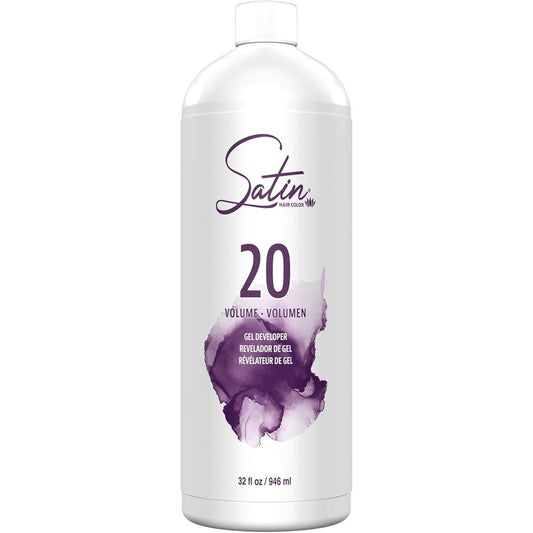 Satin Ultra Vivid Fashion Colors Oxide Developer 20 Volume 32 Fluid Ounces Professional Salon Grade Cream Developer For Hair Color - Image 1