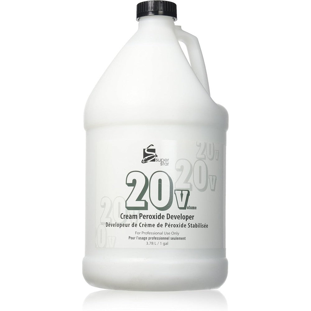 Super Star Stabilized Cream Peroxide Developer 20 Volume front view professional hair salon supply