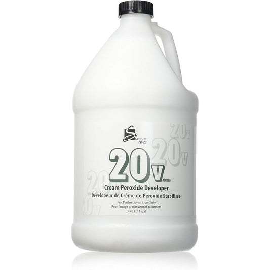 Super Star Stabilized Cream Peroxide Developer 20 Volume front view professional hair salon supply