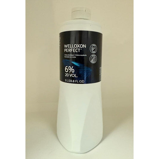Salon Retail Concepts Wella Welloxon Perfect 20 Volume Cream Developer front view for professional hair coloring.