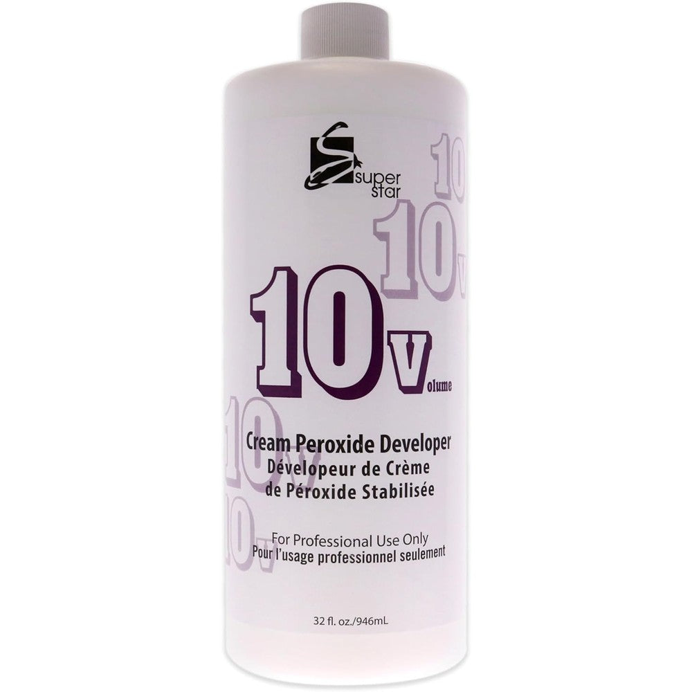Super Star 10 Volume Cream Peroxide Developer 32 Fluid Ounce front view