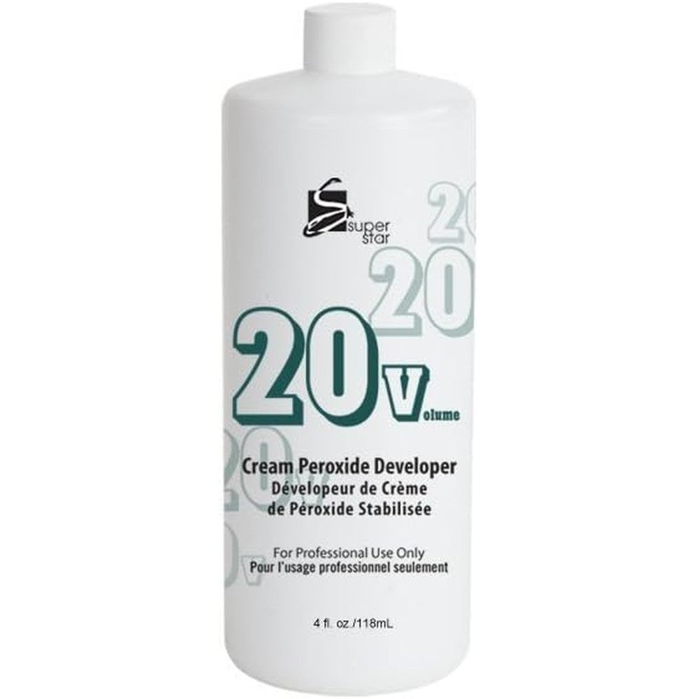 Super Star Cream Peroxide Developer 20 Volume 4 Fluid Ounce bottle front view