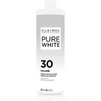 Clairol Professional Pure White 30 Volume Developer front view bottle
