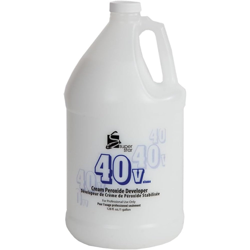 Super Star Stabilized Cream Peroxide Developer 40 Volume front view professional hair salon supply
