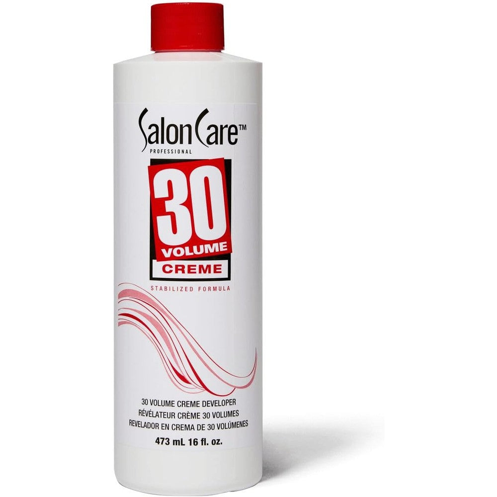 Salon Care 30 Volume Creme Developer front view bottle