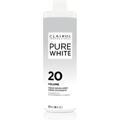 Clairol Professional Pure White 20 Volume Creme Developer front view bottle