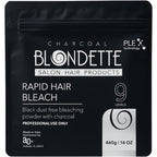 Blondette Professional Charcoal Bleach 460 grams front container view showing rapid hair lightening packaging.