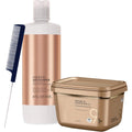 Schwarzkopf BlondMe Premium Lightener 9 Plus and 20 Volume Developer kit with pin tail comb front view