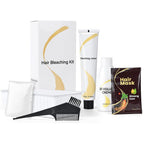 Cosmtek hair bleach kit front view of the complete packaging box showing home lightening essentials