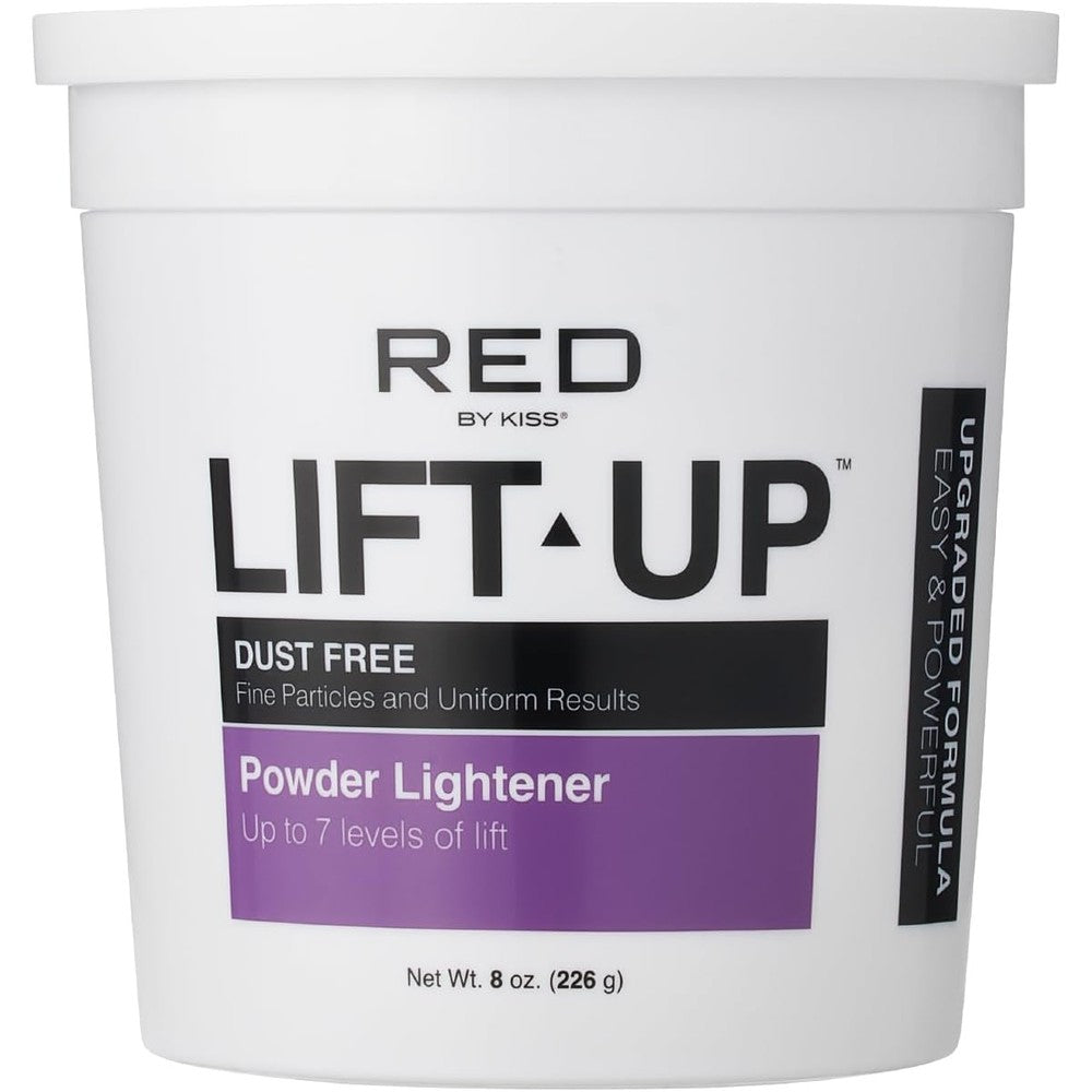 Red by Kiss Lift Up Hair Bleach Powder Lightener front tub view