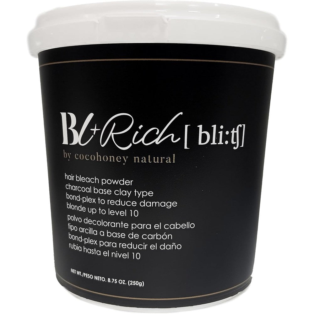 COCO-HONEY Charcoal Base Clay Hair Bleaching Powder front view packaging container