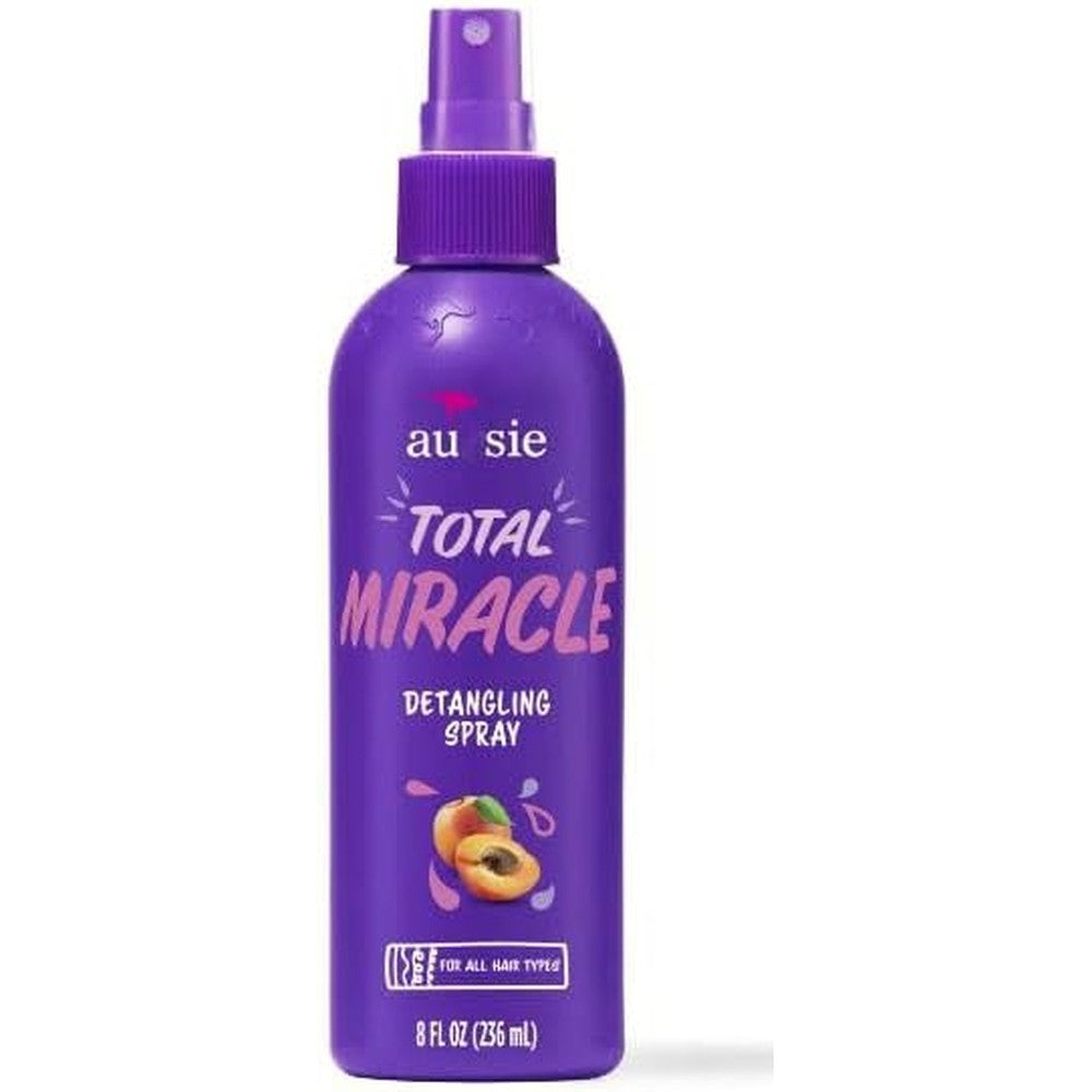 Aussie Total Miracle Hair Detangling Spray front view bottle