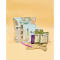 Coolass Hair Lace Frontal Customization Kit front packaging highlighting bleach knots components for human hair wigs.