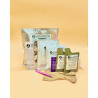 Coolass Hair Lace Frontal Customization Kit front packaging highlighting bleach knots components for human hair wigs.