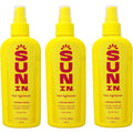 Sun In Hair Lightener Spray Lemon Fresh front view of three pack imported bottle