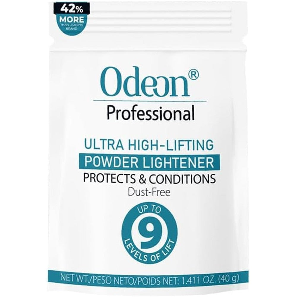 UB Brands Odeon Professional Ultra-Lifting Powder Lightener trial size front view showing packaging details