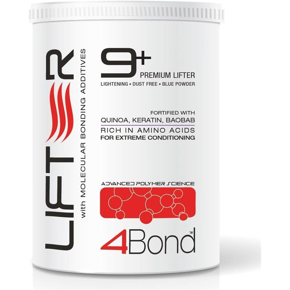 4BOND Premium Hair Bleach Powder Lightener front view of the 16 fluid ounce tub.