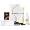 Juanchi Gentle Cream Hair Bleach Kit front view showing product packaging and included salon tools