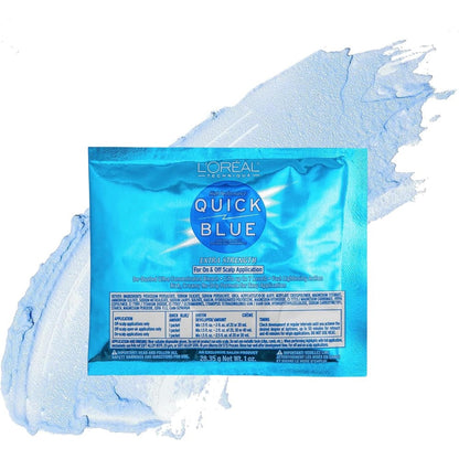 L'Oreal Technique Quick Blue High Performance Powder Lightener 1 Ounce front packaging