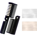 Miescher silver temporary hair color chalk comb front view