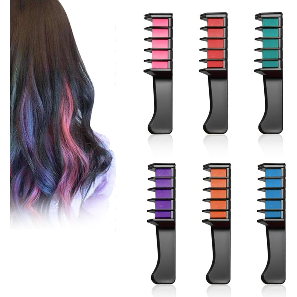 Kathmandu Pasal festive fun hair chalk combs set front view