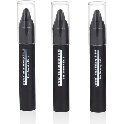 Joyous Professional Temporary Hair Chalk Pen 3 pack set front packaging view showing black hair color stick