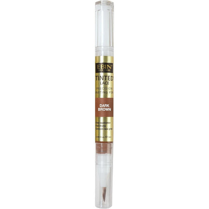 Ebin New York Tinted Lace Precision Parting Pen Dark Brown front view