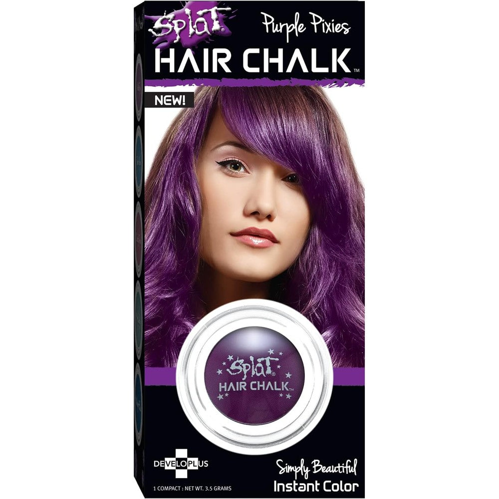 Splat Temporary Hair Color Chalk Purple Pixies compact front view