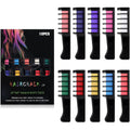 Festive Fun temporary hair chalk comb set front view
