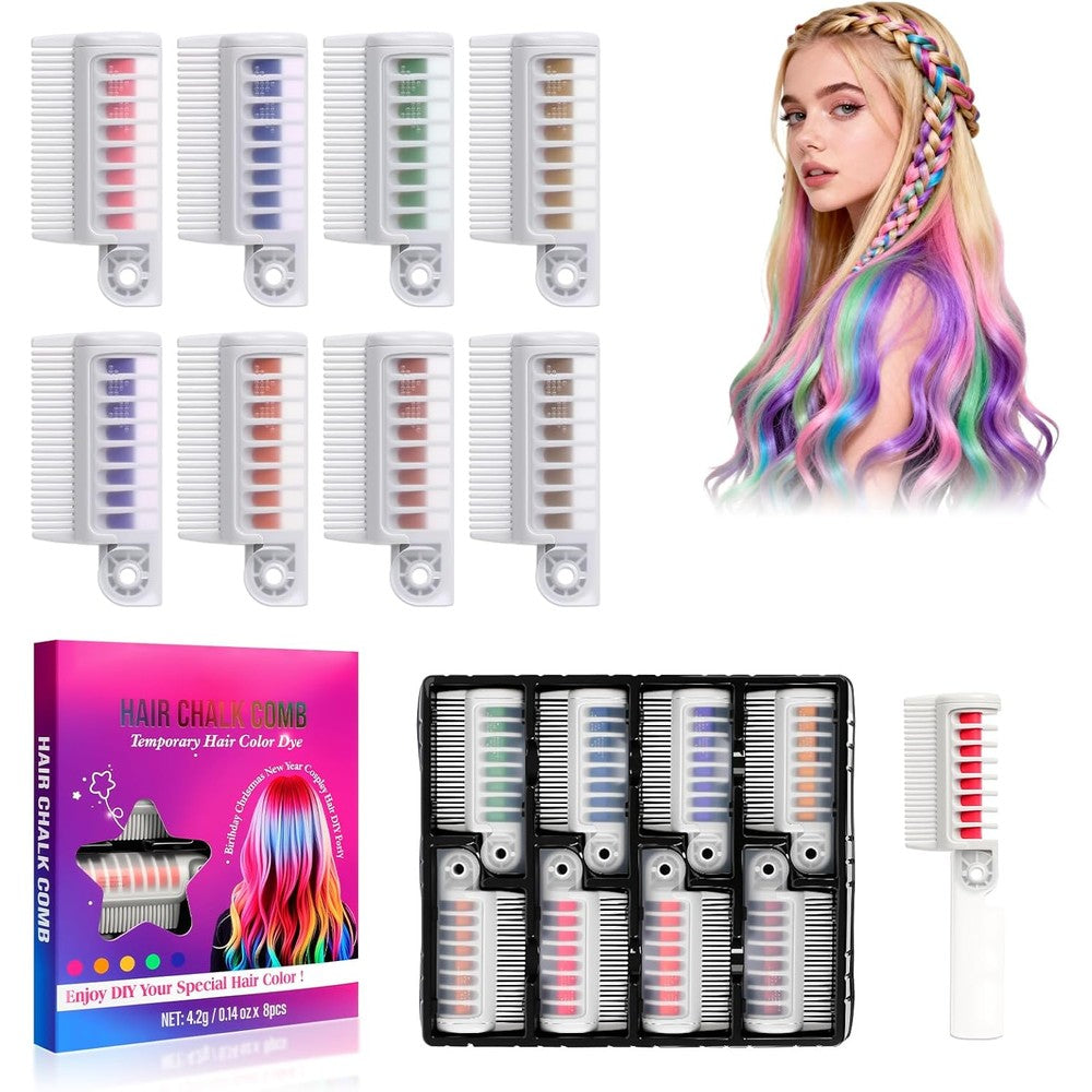 Wmtbsrsw Festive Fun Hair Chalk Combs set front view