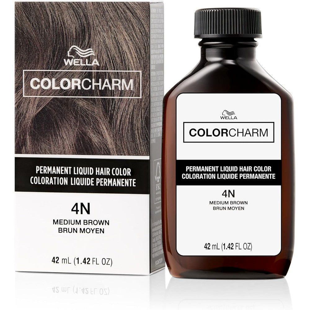 Wella Color Charm Permanent Liquid Hair Color Brown front view packaging