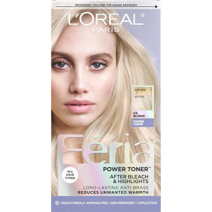 L'Oreal Paris Feria anti-brass power hair toner front view