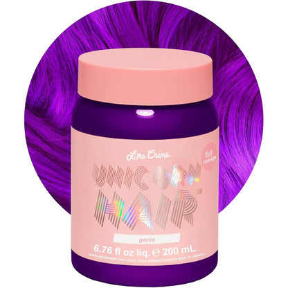 Lime Crime Unicorn Hair Dye Genie jar front view vibrant semi permanent hair color