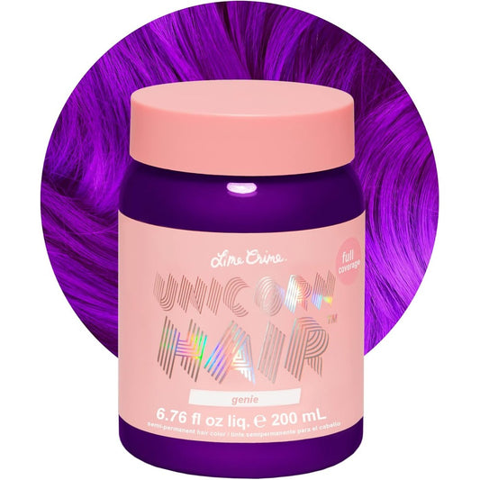 Lime Crime Unicorn Hair Dye Genie jar front view vibrant semi permanent hair color