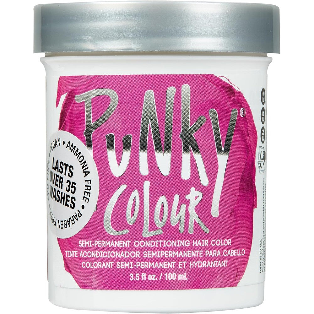 Punky Flamingo Pink semi permanent hair color front view jar