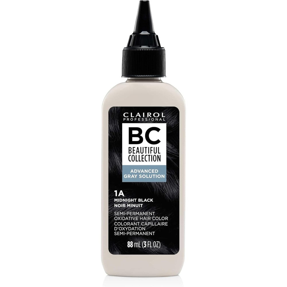 Clairol Professional Beautiful Collection Advanced Gray Solutions front view bottle for semi permanent gray coverage