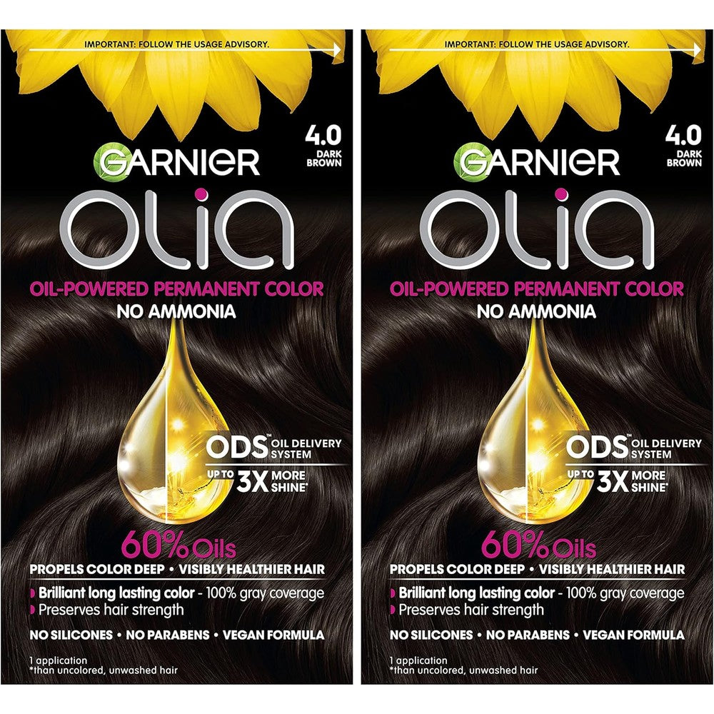 Garnier Olia Ammonia Free Permanent Hair Dye front view packaging