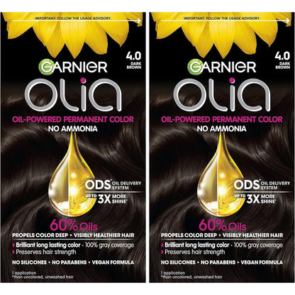 Garnier Olia Ammonia Free Permanent Hair Dye front view packaging