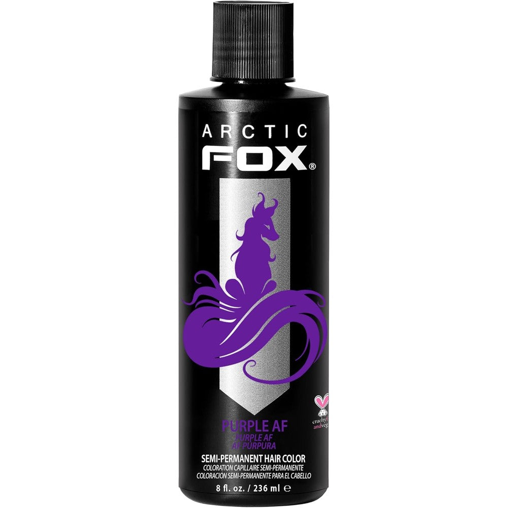 Arctic Fox Semi Permanent Hair Dye Purple AF front view bottle