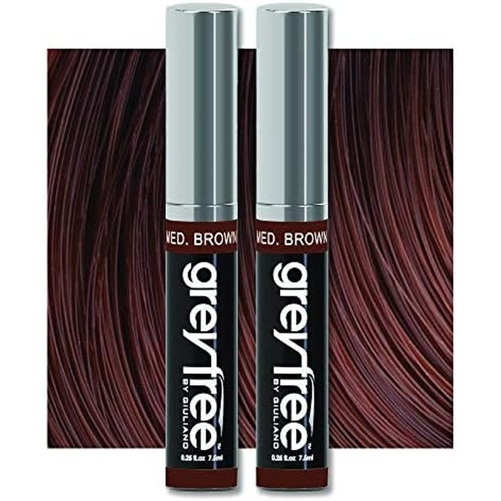 Greyfree temporary root touch up medium brown 2 pack product packaging
