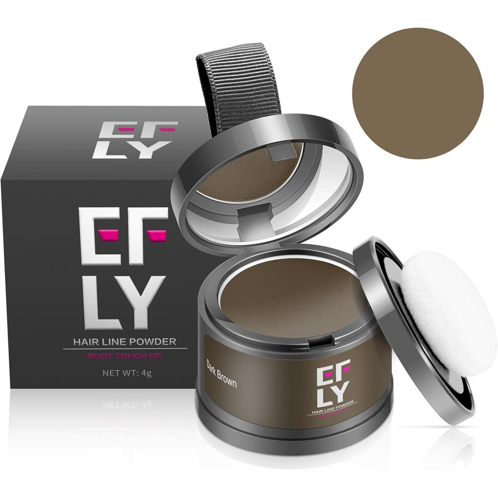 Abomet Efly Instantly Hairline Powder Dark Brown front view