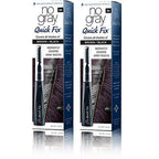No Gray Quick Fix Instant Touch-Up for Gray Roots front view of two dark brown applicator tubes showing the product label