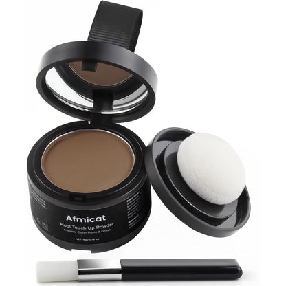 Afmicat instant hairline powder light brown front view