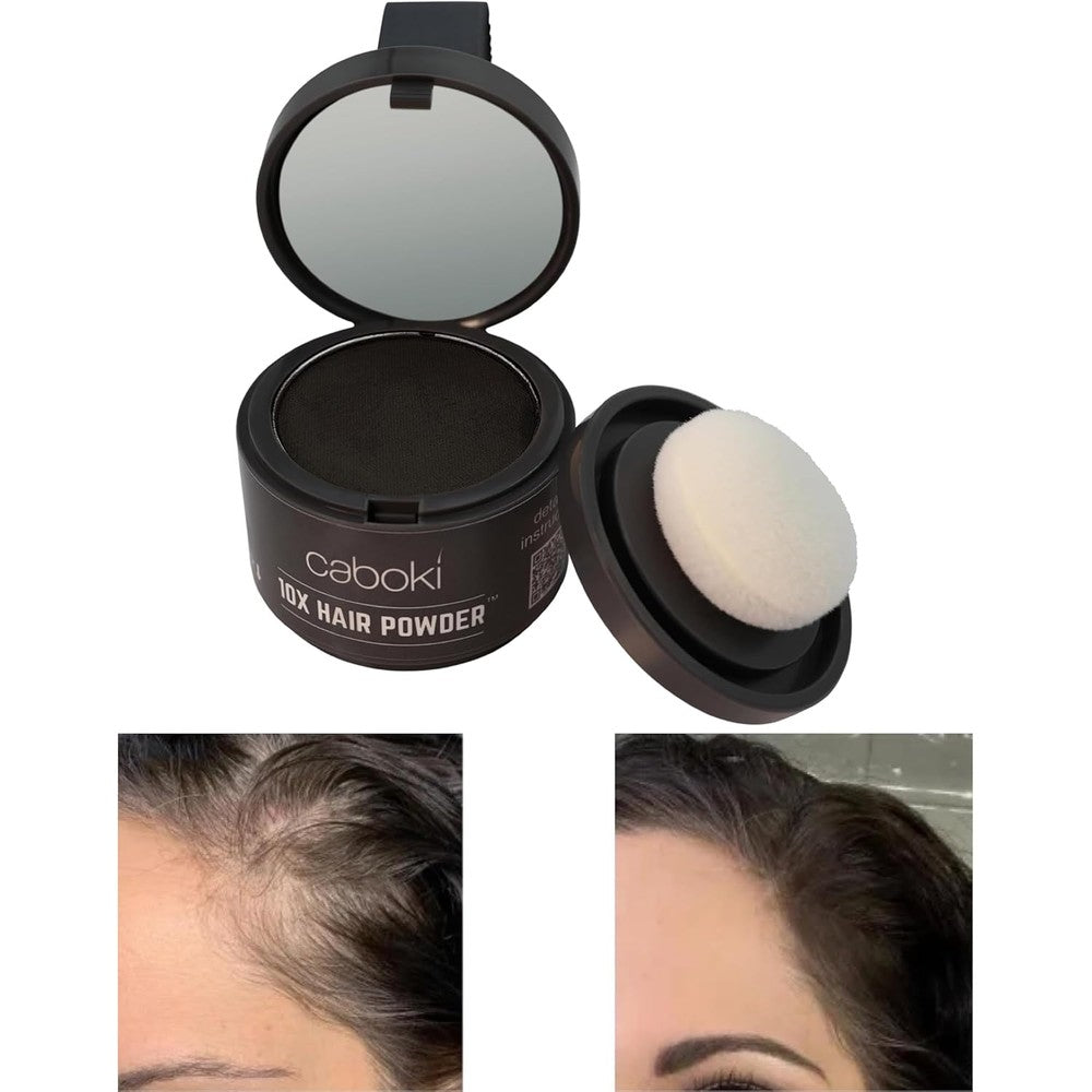 Caboki 10X Volumizing Hair Powder Dark Brown front packaging
