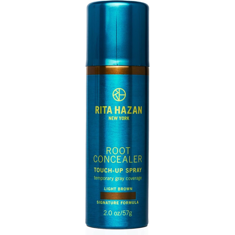 Rita Hazan Root Concealer Touch Up Spray front view showcasing the two ounce aerosol can.
