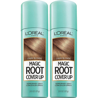 L'Oreal Paris Magic Root Cover Up Dark Blonde front view of the aerosol spray can
