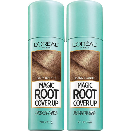 L'Oreal Paris Magic Root Cover Up Dark Blonde front view of the aerosol spray can